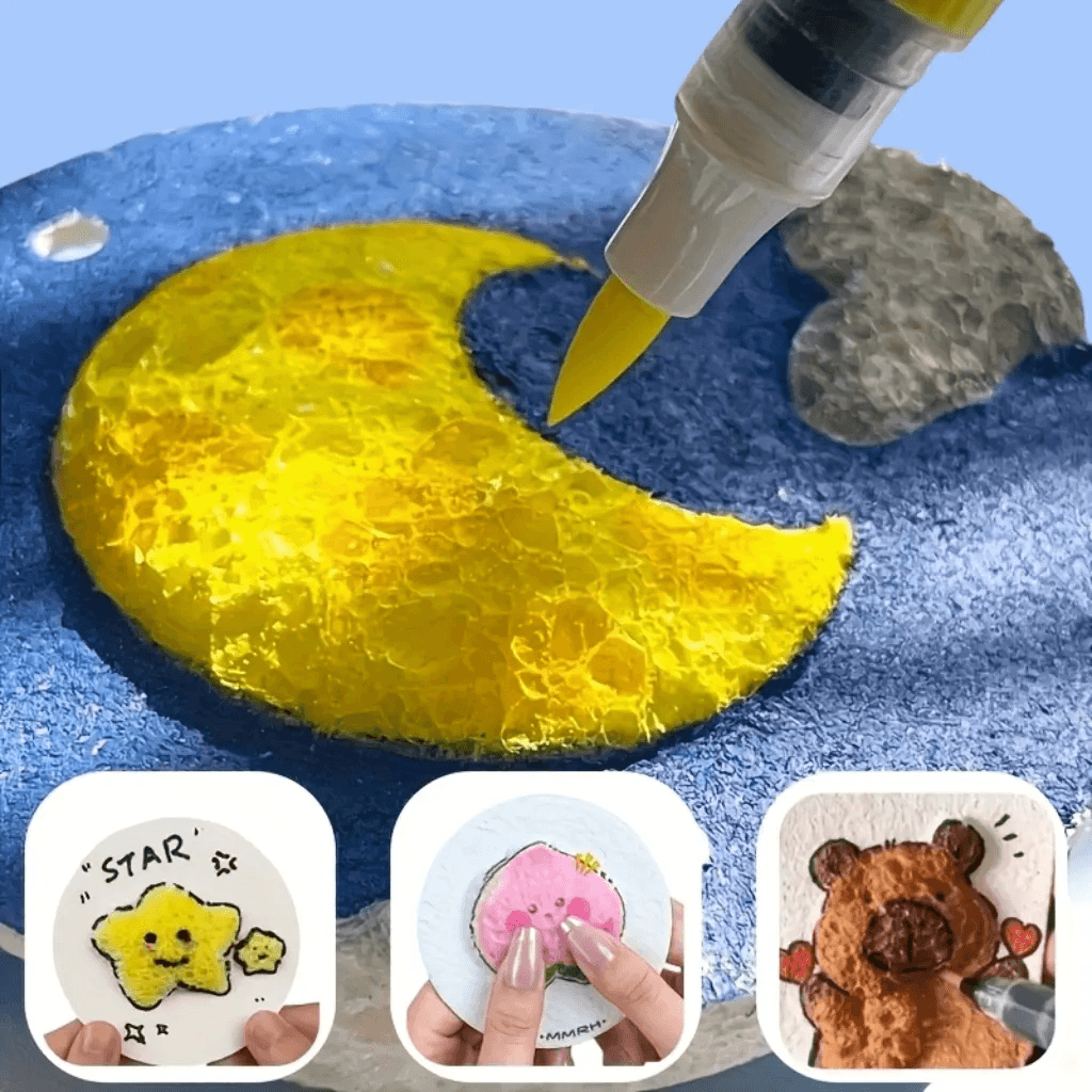 Wodne Cudaki 3D. Zestaw 20 szt. 6 Magiczne wodne markery Gratis